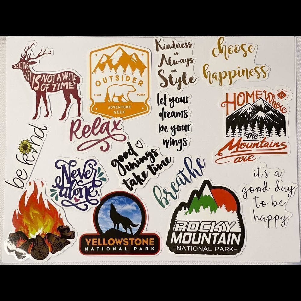 Adventure Stickers-Vinyl Waterproof 
